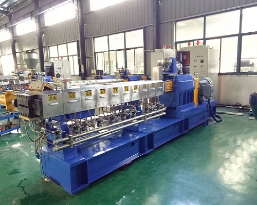 平行同向雙螺桿混煉水拉條造粒機